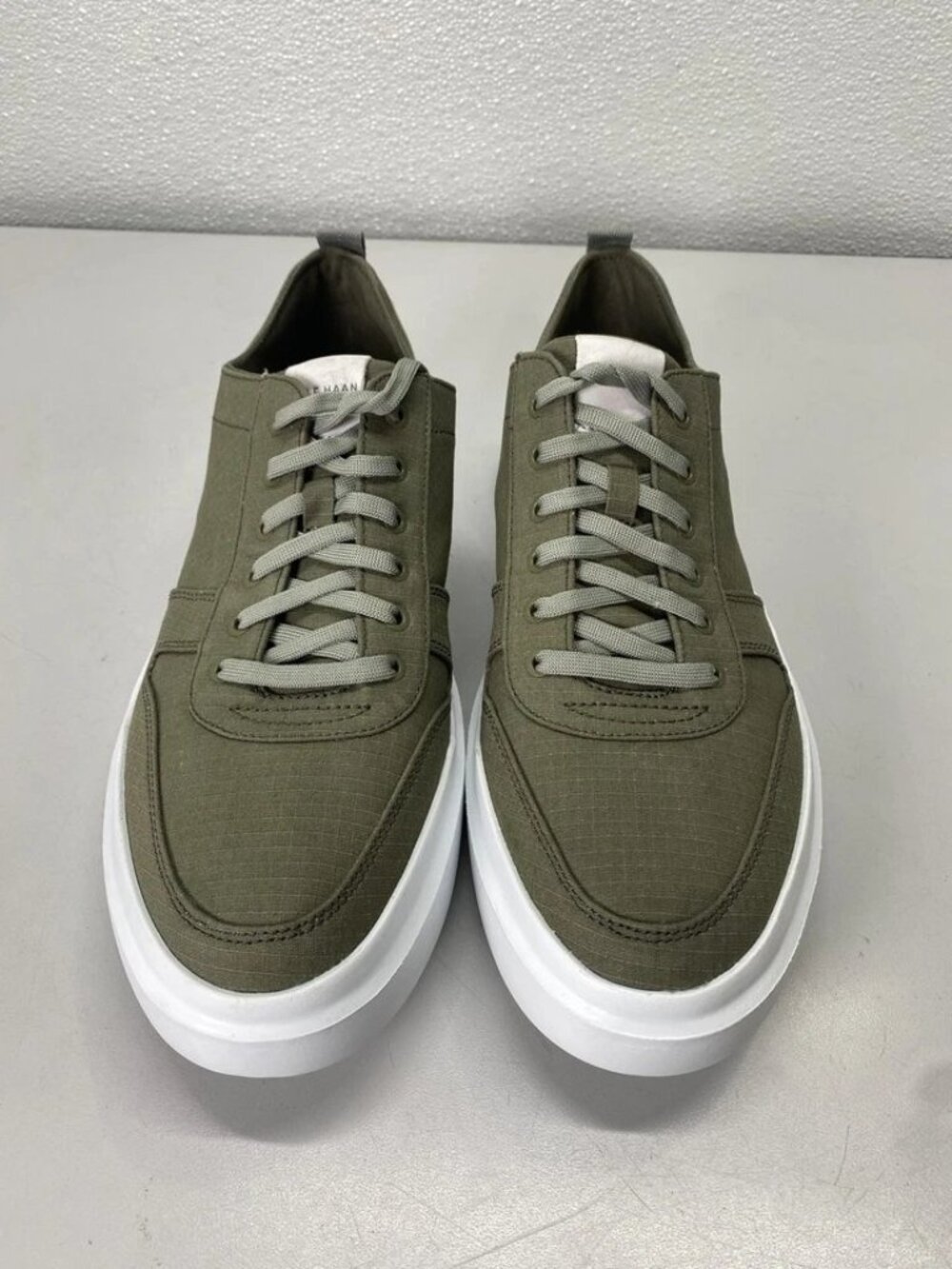 Cole Haan Mens Grand Rally Court Nylon Sneakers Size 11.5 M Dusty Olive